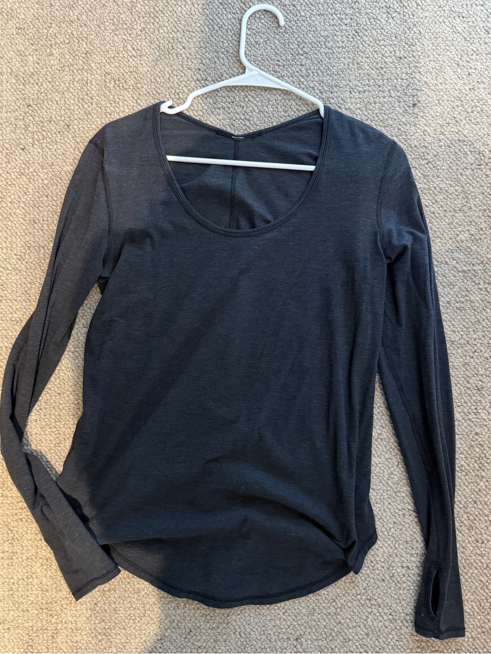 lululemon athletica Women's Long Sleeve Scoop Neck Top - Black